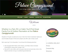Tablet Screenshot of palacecampground.com